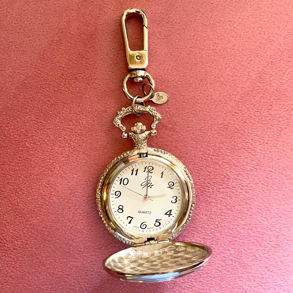 Jessica McClintock Silver Pocket Watch...Rare!!!